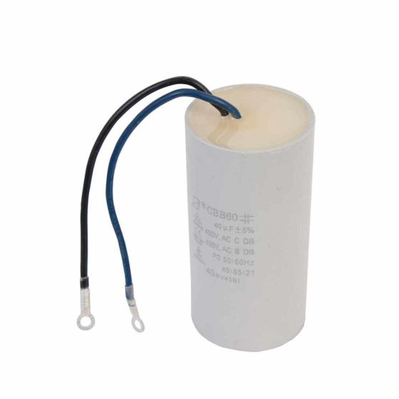 Capacitor 40MF ±5%, 450V, para las bombas ALY15, 20